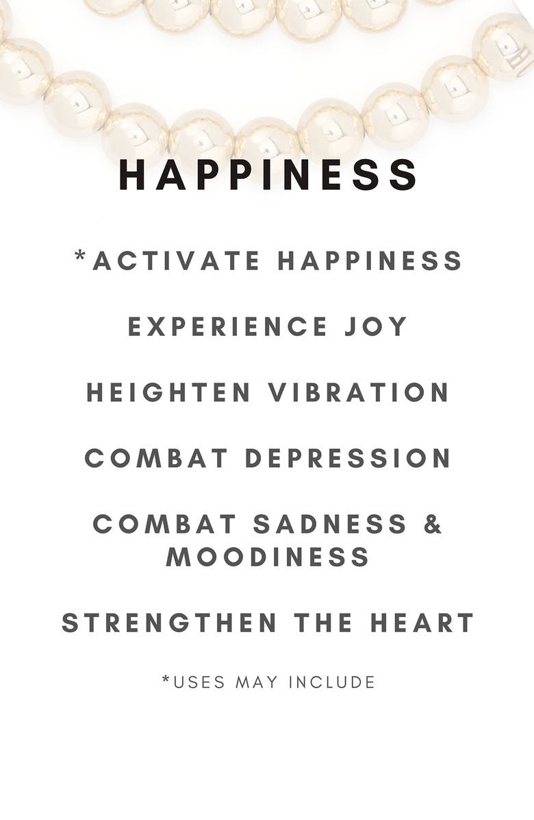 The Healer’s Collection N6 Happiness/Ease Set of 2 Healer's Bracelets, Alternate, color, Yellow Gold