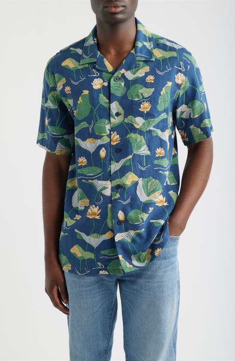 Floral Cotton Camp Shirt