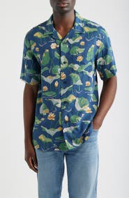 Pendleton Floral Cotton Camp Shirt