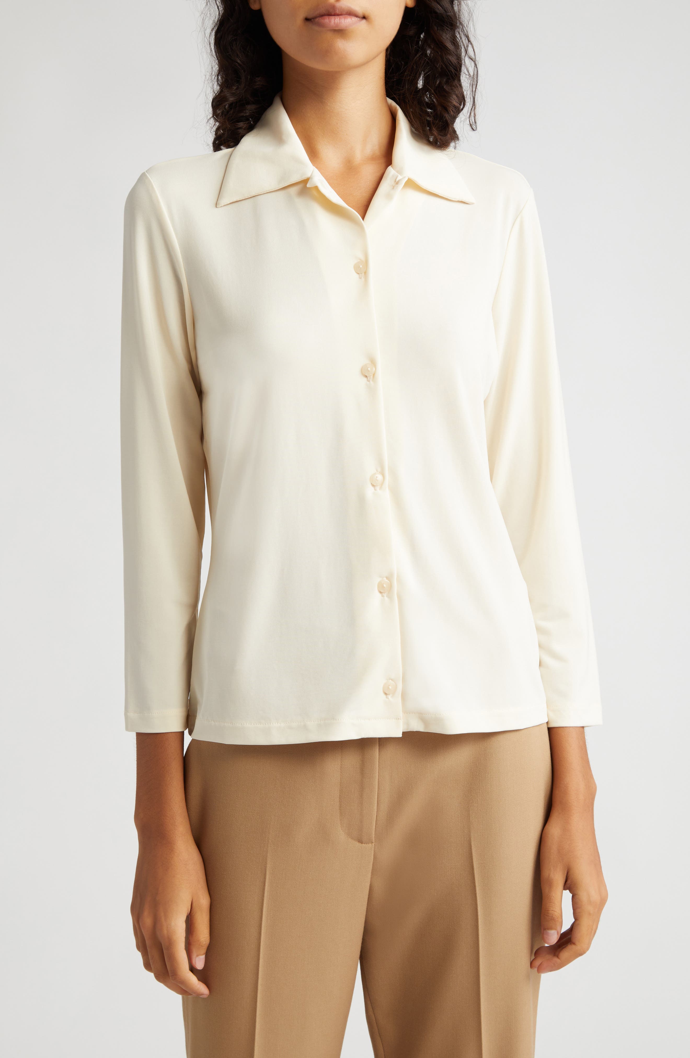 Vince Long Sleeve Button-Up Shirt