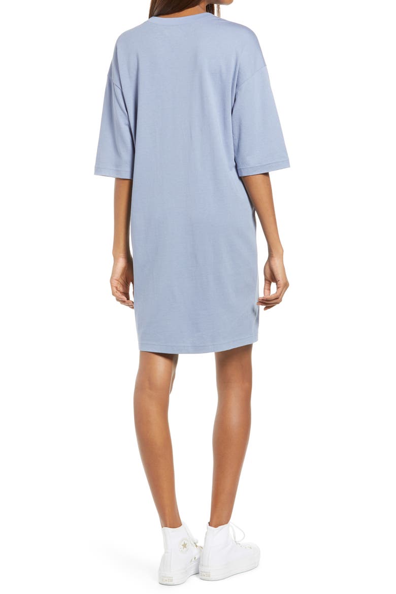 T-Shirt Dress, Alternate, color, BLUE STONEWASH