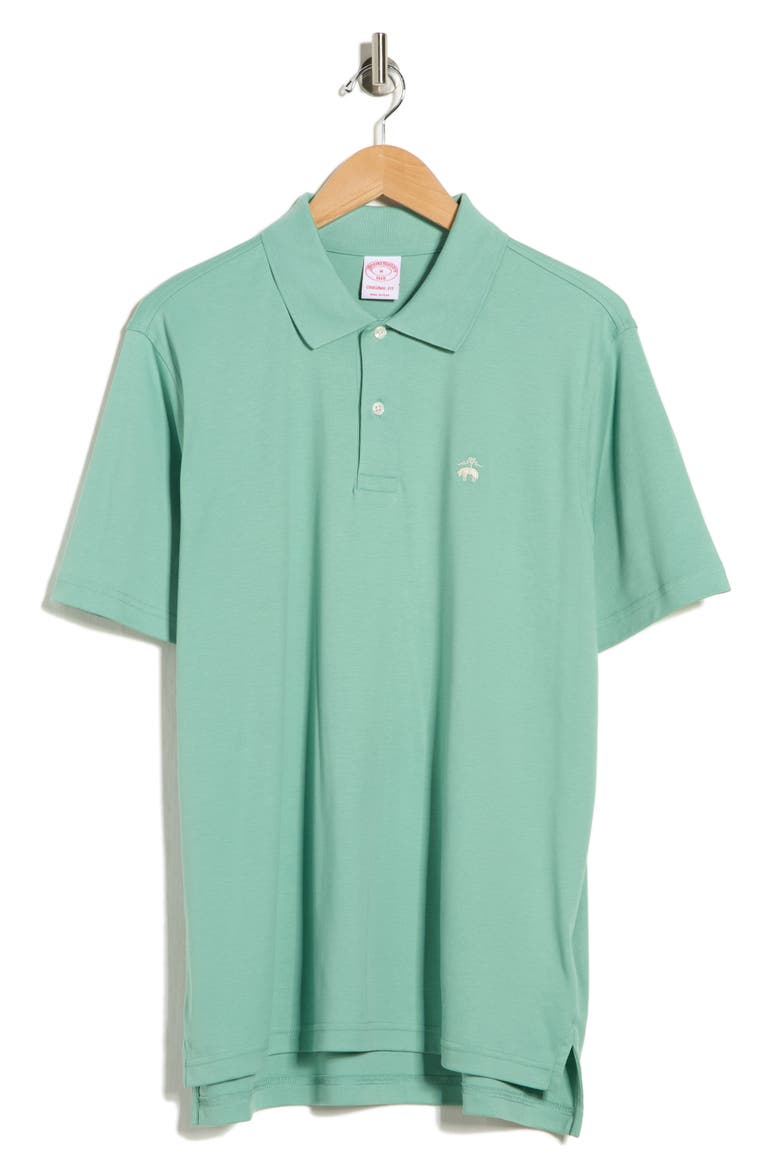 Pima Cotton Interlock Knit Polo, Alternate, color, MALACHITE GREEN