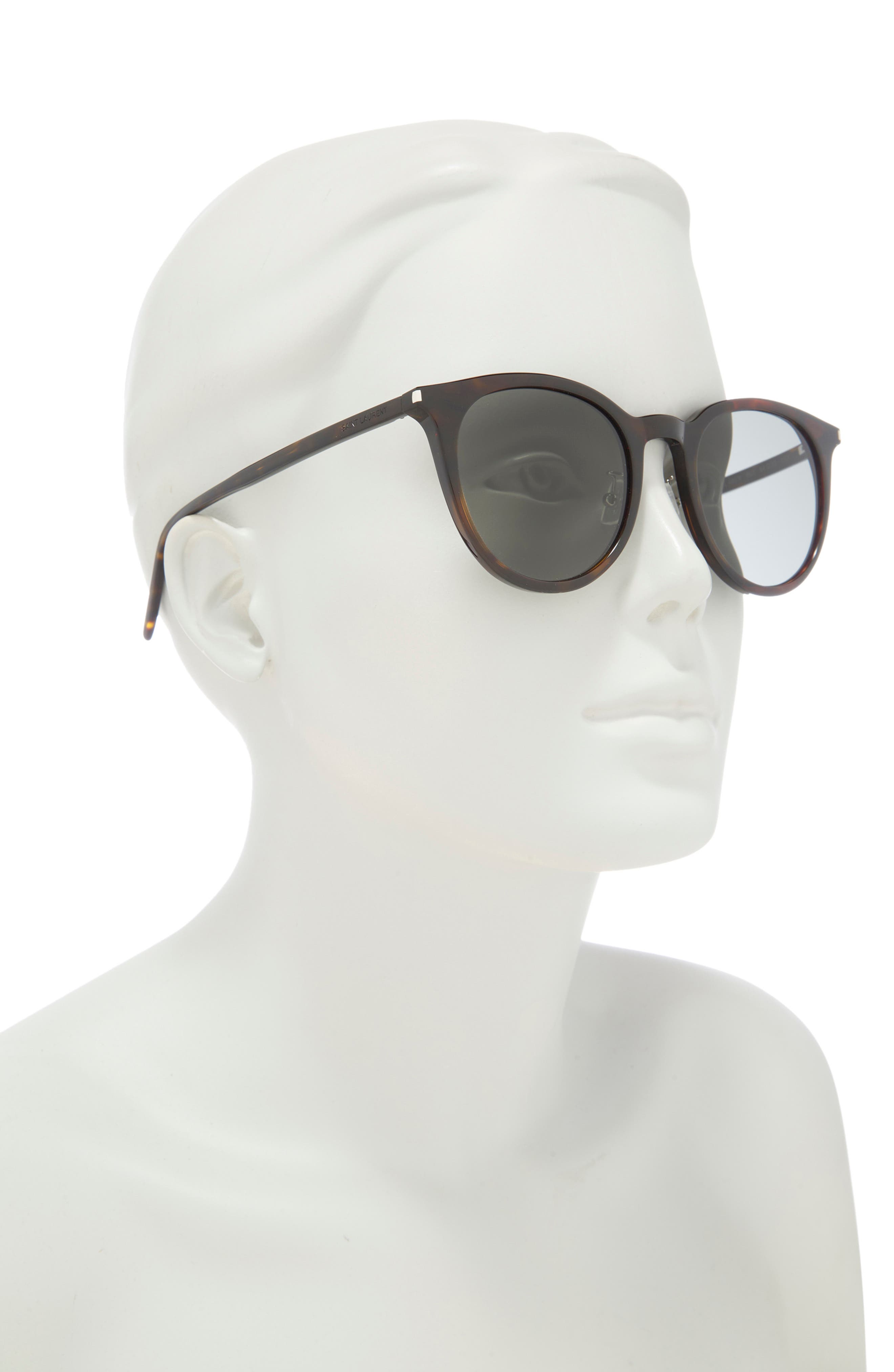 YSL 54mm round metal sunglasses Saint Laurent Round Metal Sunglasses - Bergdorf Goodman main image 2