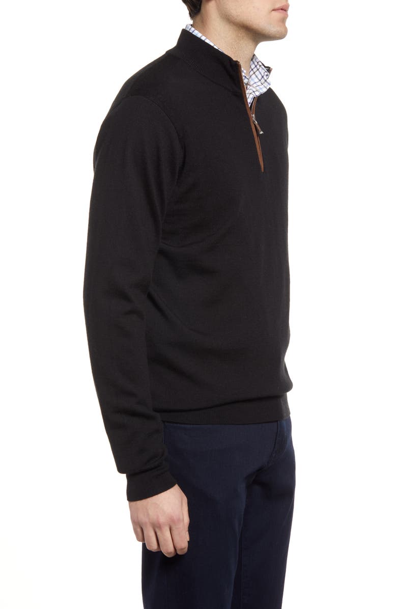 Peter Millar Autumn Crest Wool Blend Quarter Zip Pullover, Alternate, color,
