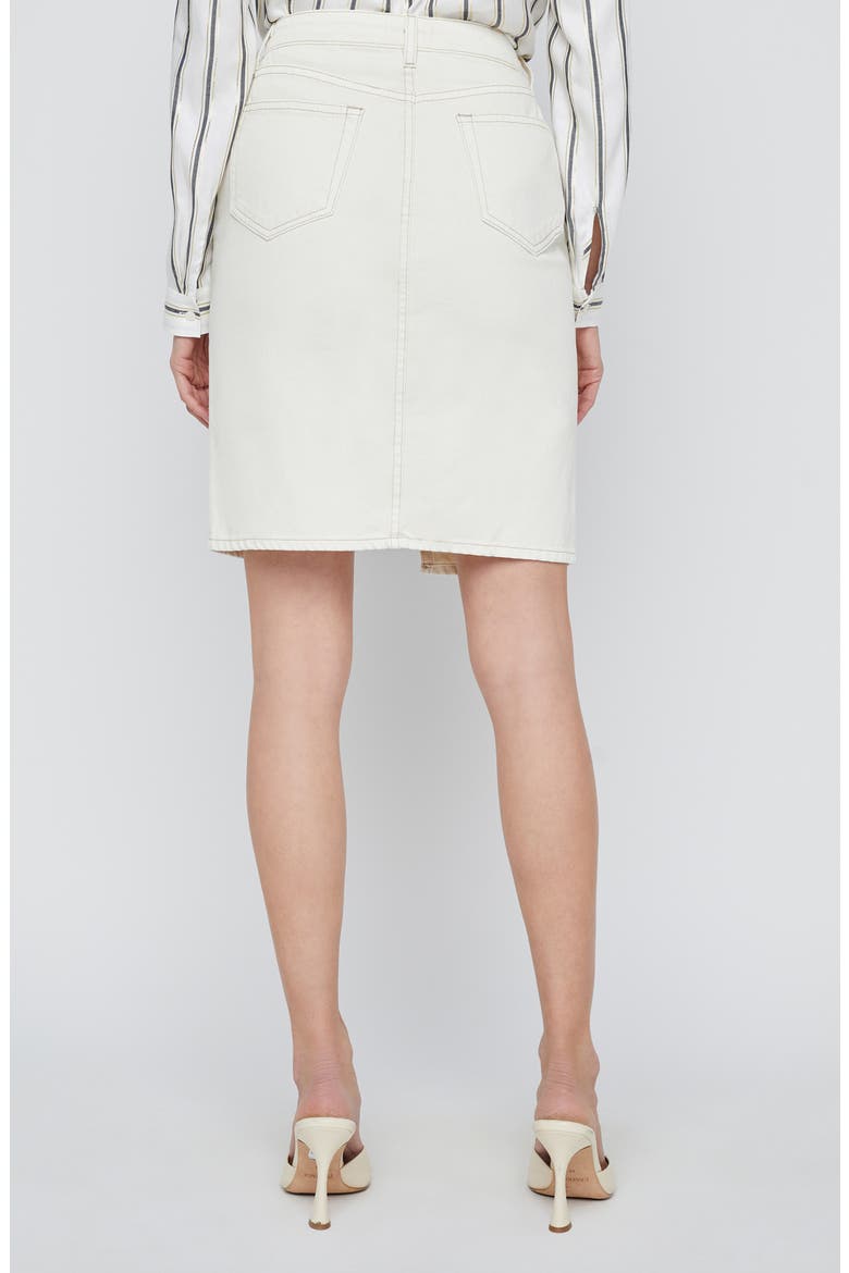 Tylee Denim Skirt, Alternate, color, MACADAMIA