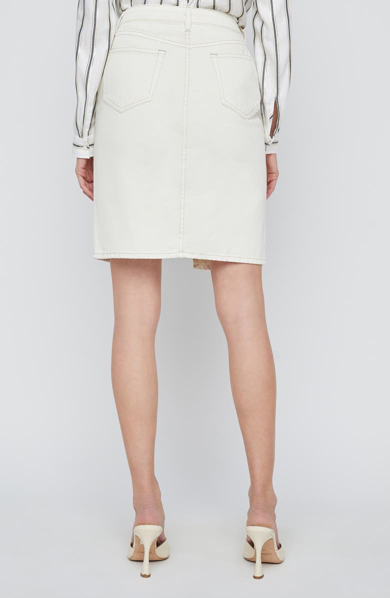 L'AGENCE Tylee Denim Skirt, Alternate, color, Macadamia