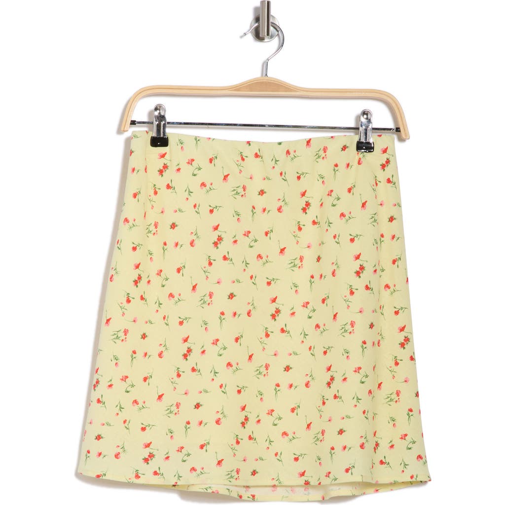 WAYF WAYF LINEN BLEND MINISKIRT