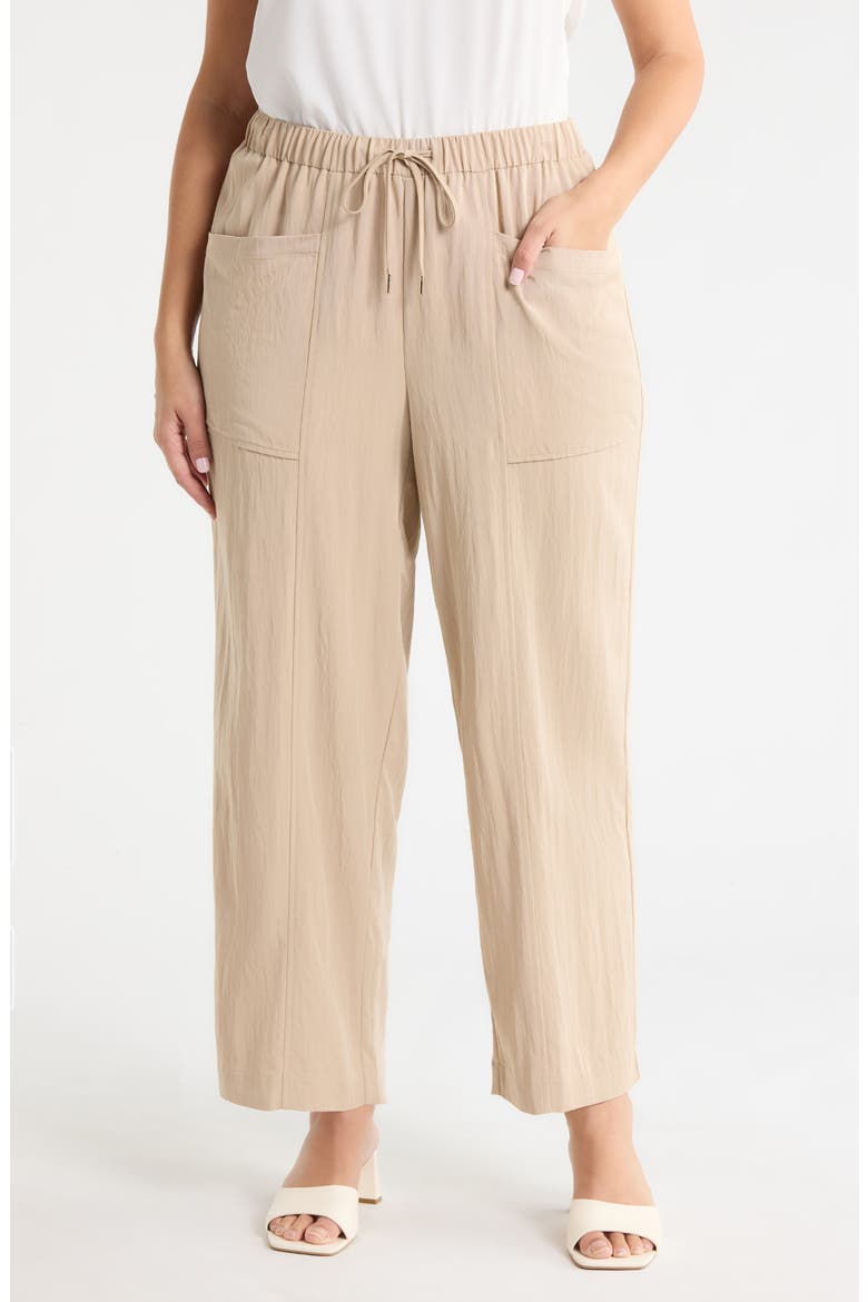 Drawstring Pocket Straight Leg Pants, Main, color, SAFARI