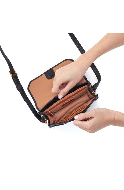 Hobo Small Eden Leather Crossbody Bag In Black