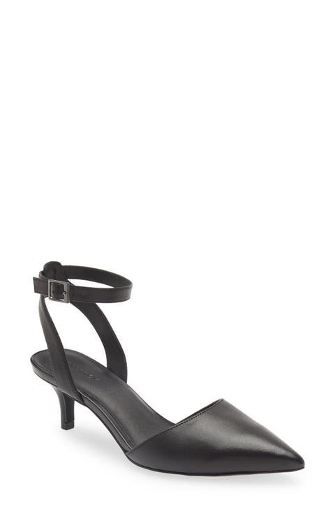 Pearla Kitten Heel Ankle Strap Pump (Women)