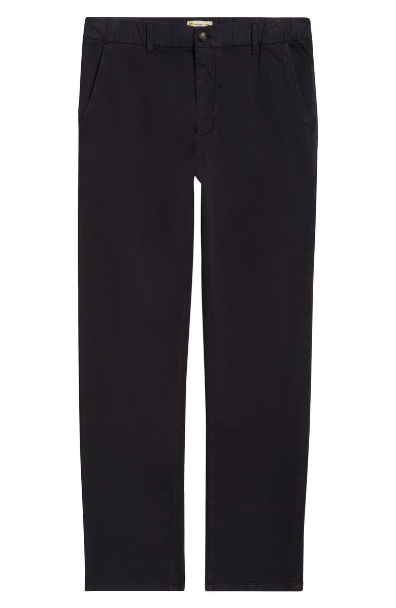 Marine Layer Saturday Slim Straight Leg Twill Chinos, Alternate, color, Washed Black