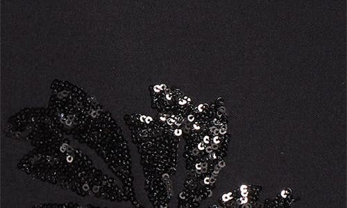 Herno Sequin Embroidered Flannel Wrap Skirt In Black