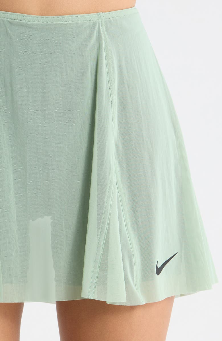 Nike Court Slam High Waist Tennis Skirt, Alternate, color, Steam/ Black Spruce/ Black