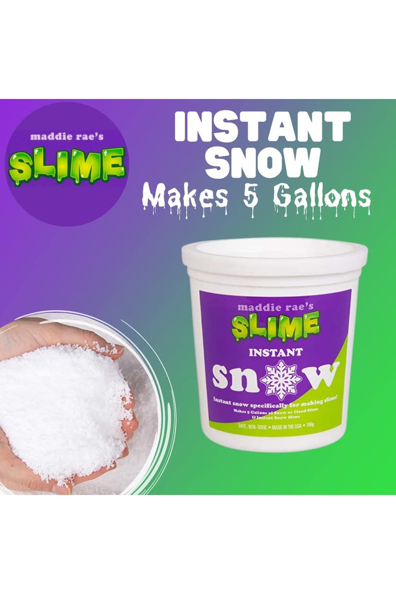 Instant Snow XL Pack- Makes 5 GALLONS of Fake Artificial Snow, Alternate, color, White