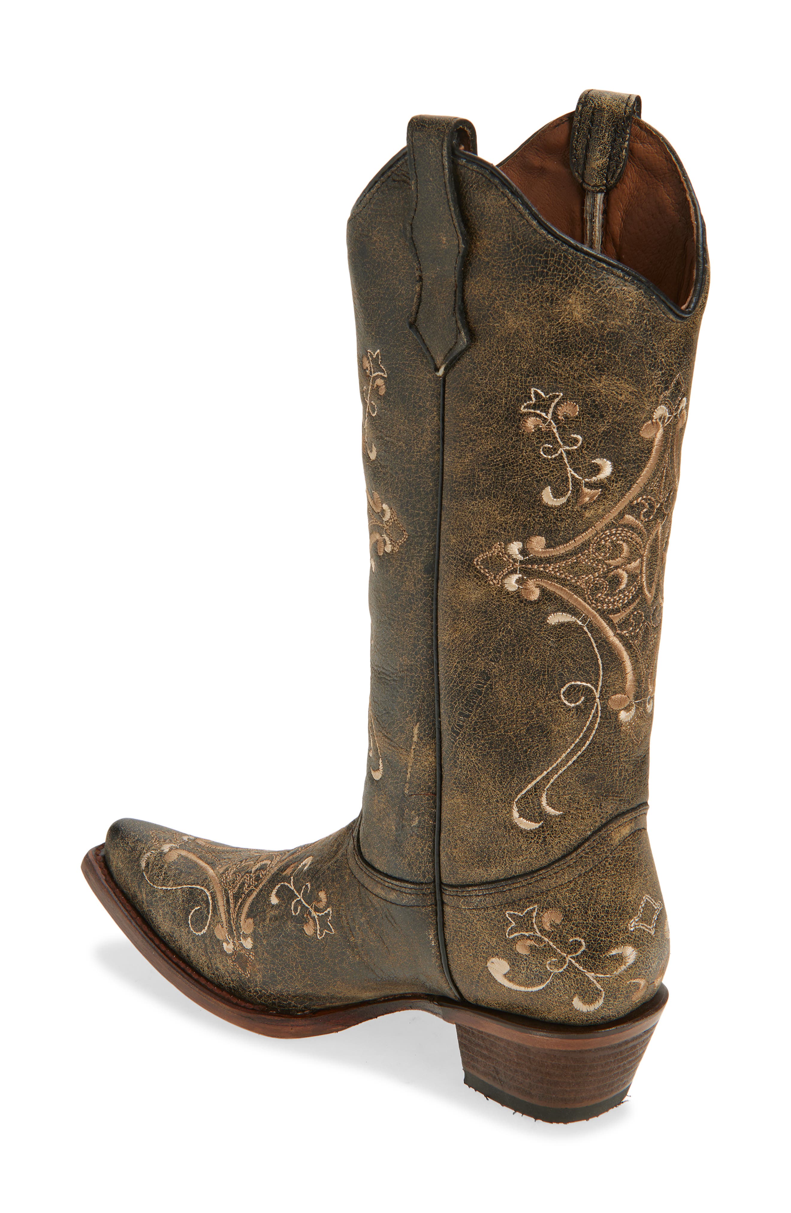 CIRCLE G Embroidered Western Boot, Alternate, color, 