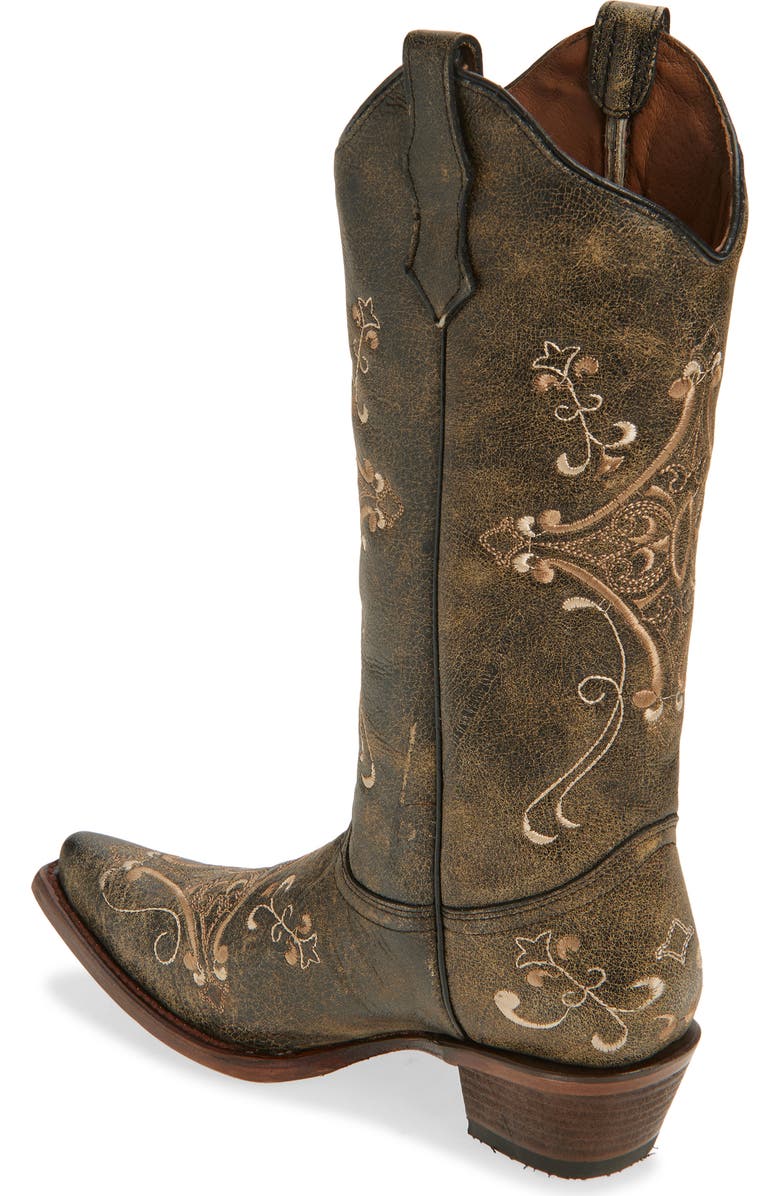 CIRCLE G Embroidered Western Boot, Alternate, color,