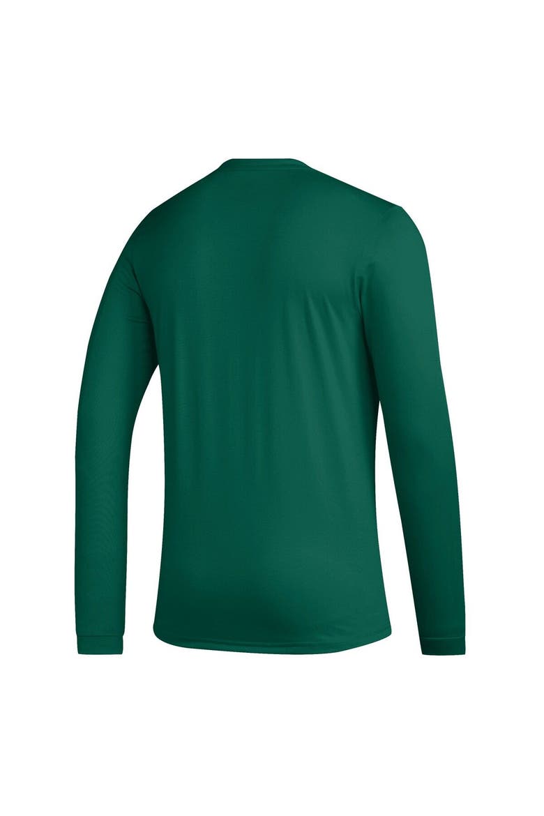 Men's adidas Green Portland Timbers Icon AEROREADY Long Sleeve T-Shirt, Alternate, color, Green