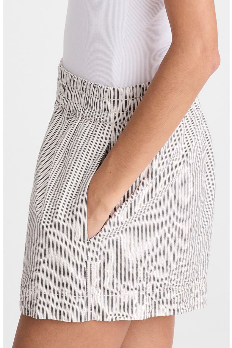 Pull-On Seersucker Shorts, Alternate, color, BLACK VINTAGE IVORY YARNDYE