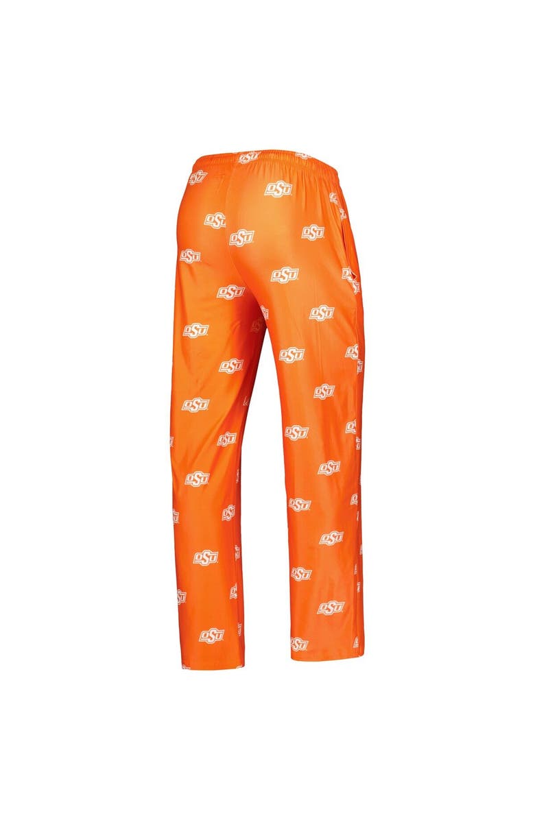 CONCEPTS SPORT Men's Concepts Sport Orange Oklahoma State Cowboys Logo Flagship Allover Print Pants, Alternate, color,