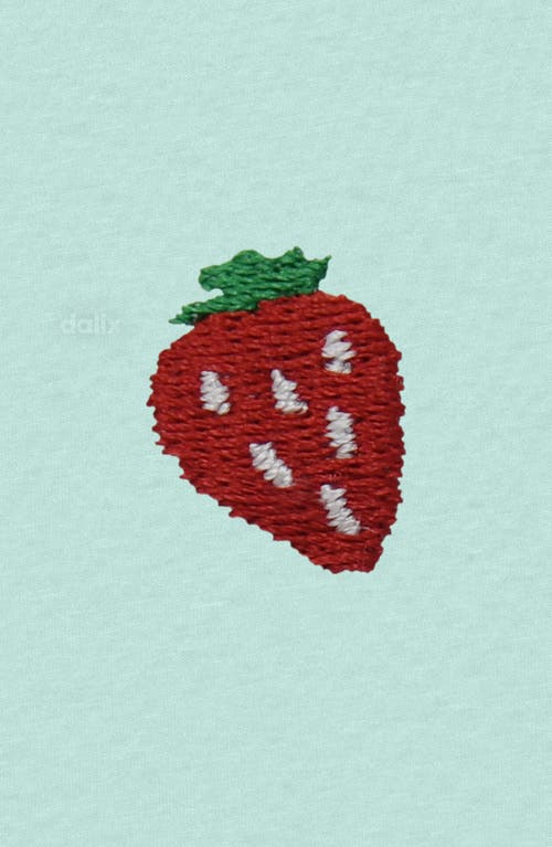 Dalix Womens Lil Strawberry Lightweight Everyday Tee In Green