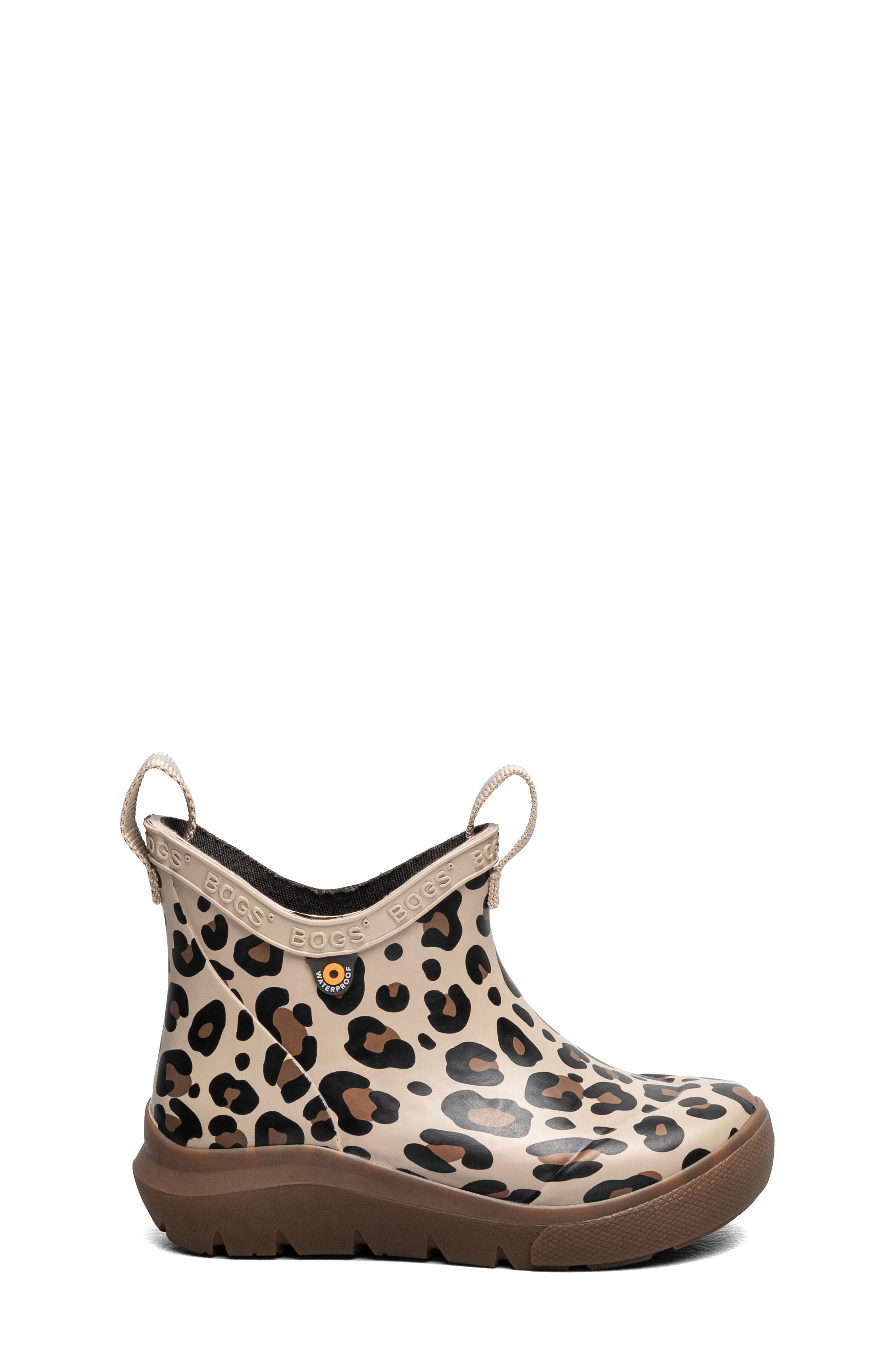 Kids' Skyline Waterproof Leopard Rain Boot, Alternate, color, TAUPE MULTI