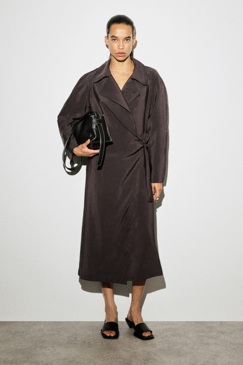 Utility Trench-Style Midi Dress