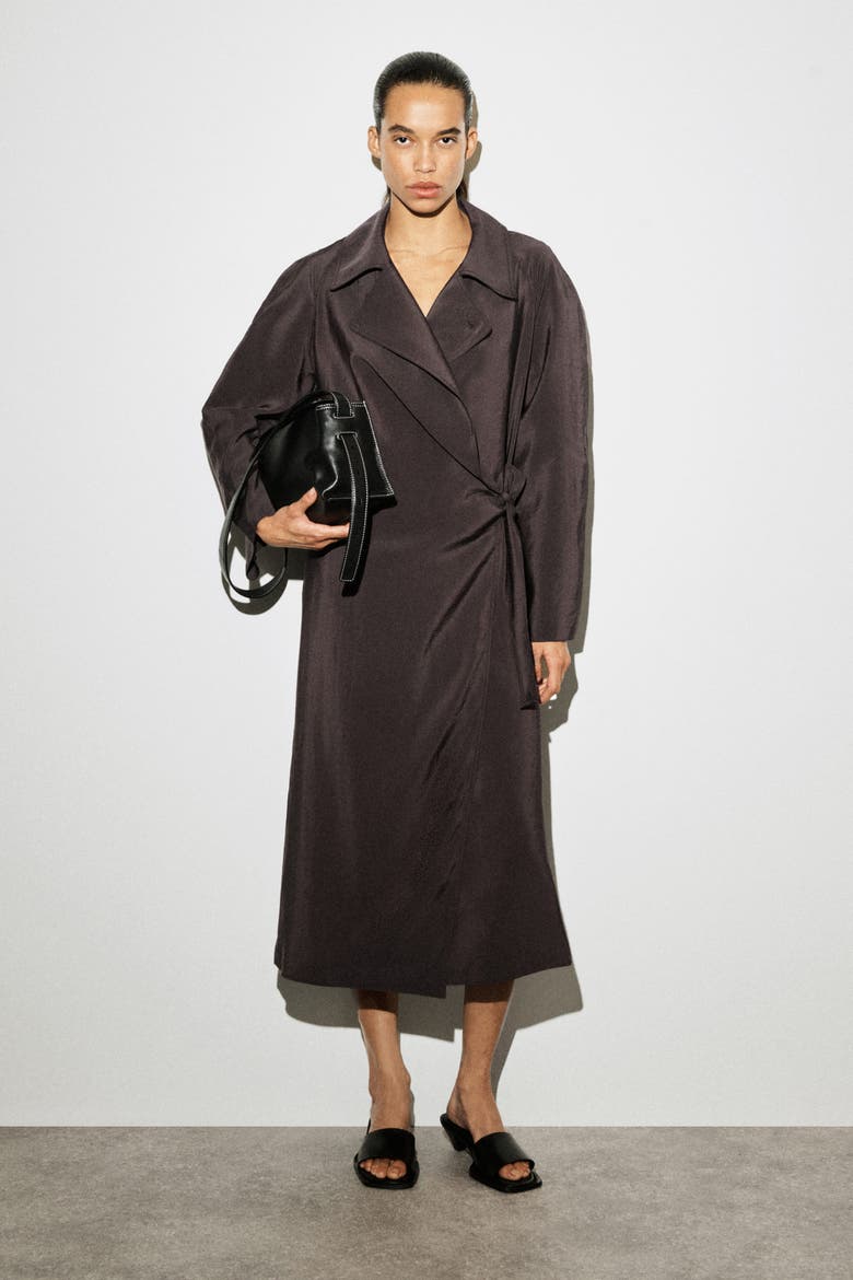 midi coat dress for women Product Questions Red Celebrity Inspired Buttoned Coat Midi Dress