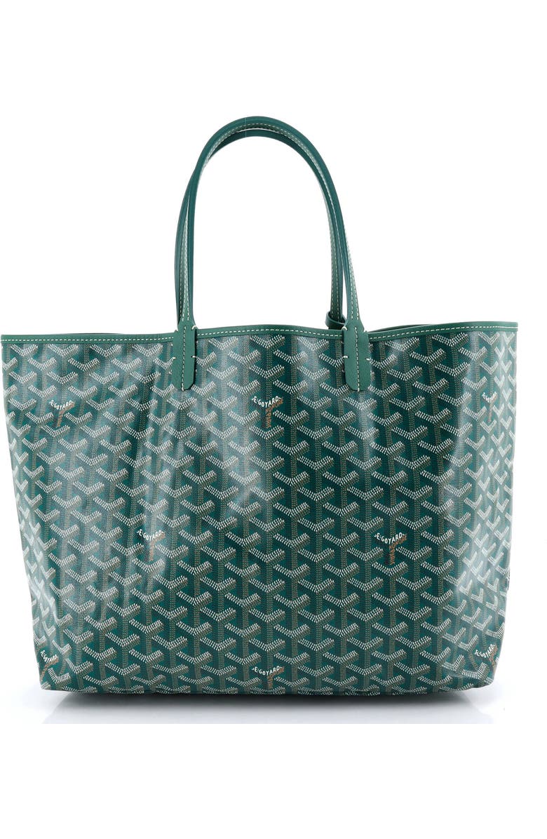 Pre-Owned Goyard Saint Louis Tote Coated Canvas PM, Main, color, Green