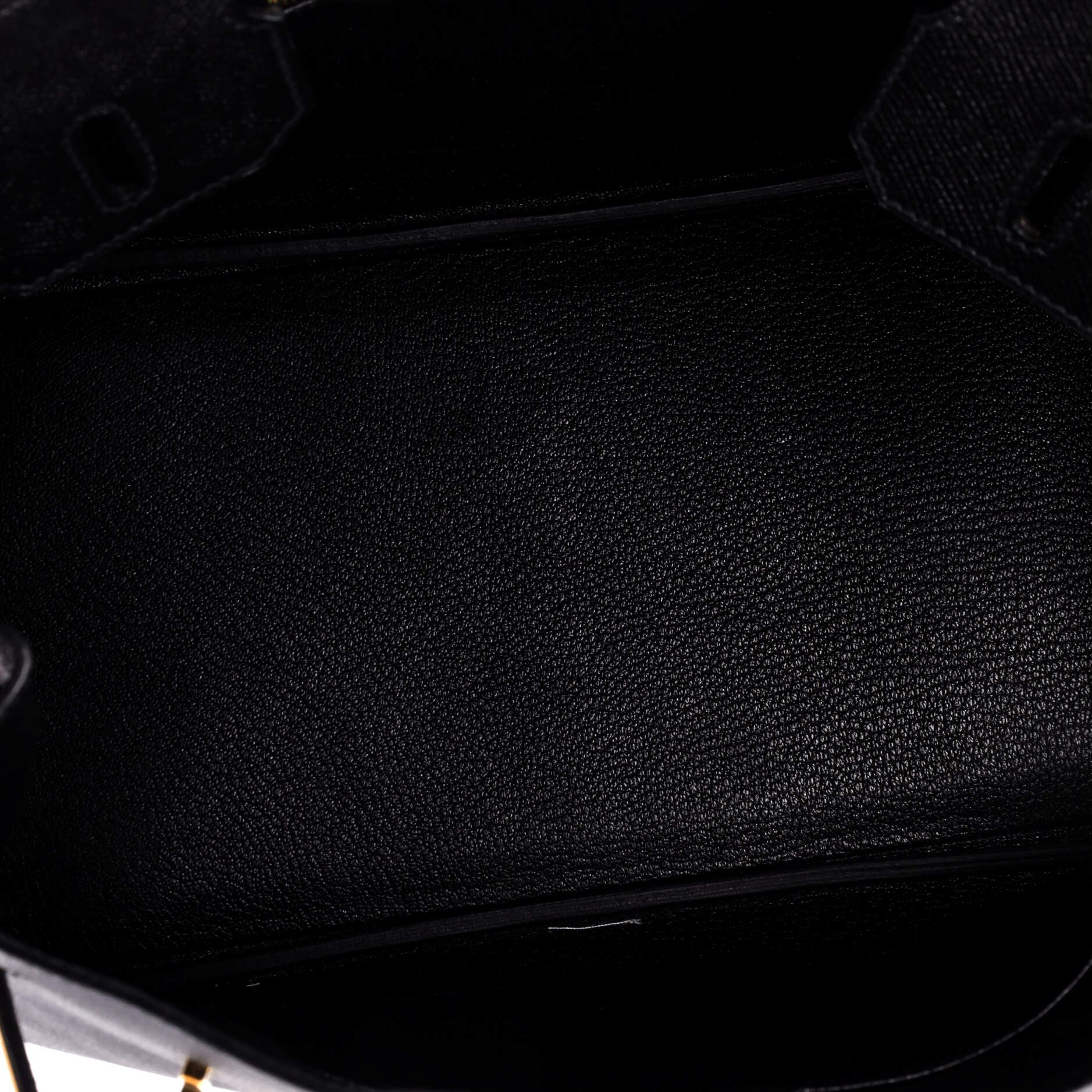 Birkin Handbag Black Epsom with Gold Hardware 30, Alternate, color, Black