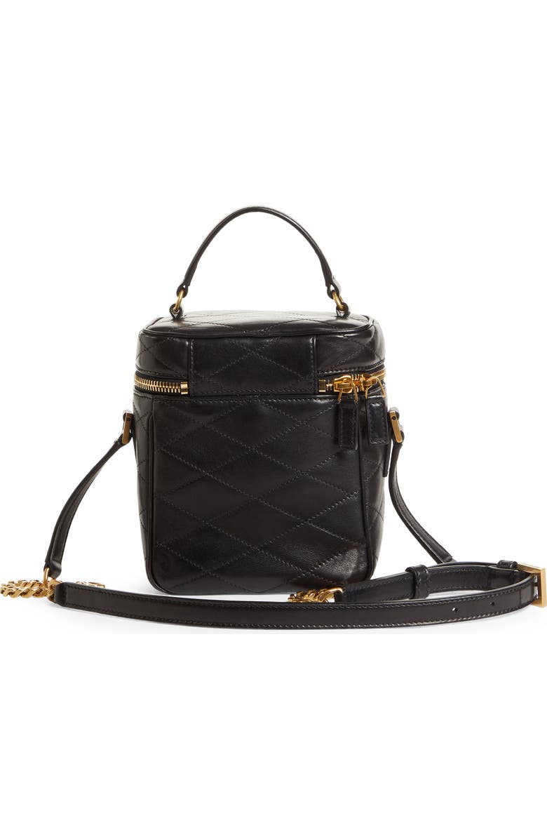 Saint Laurent Vanity Case Quilted Leather Top Handle Bag, Alternate, color,