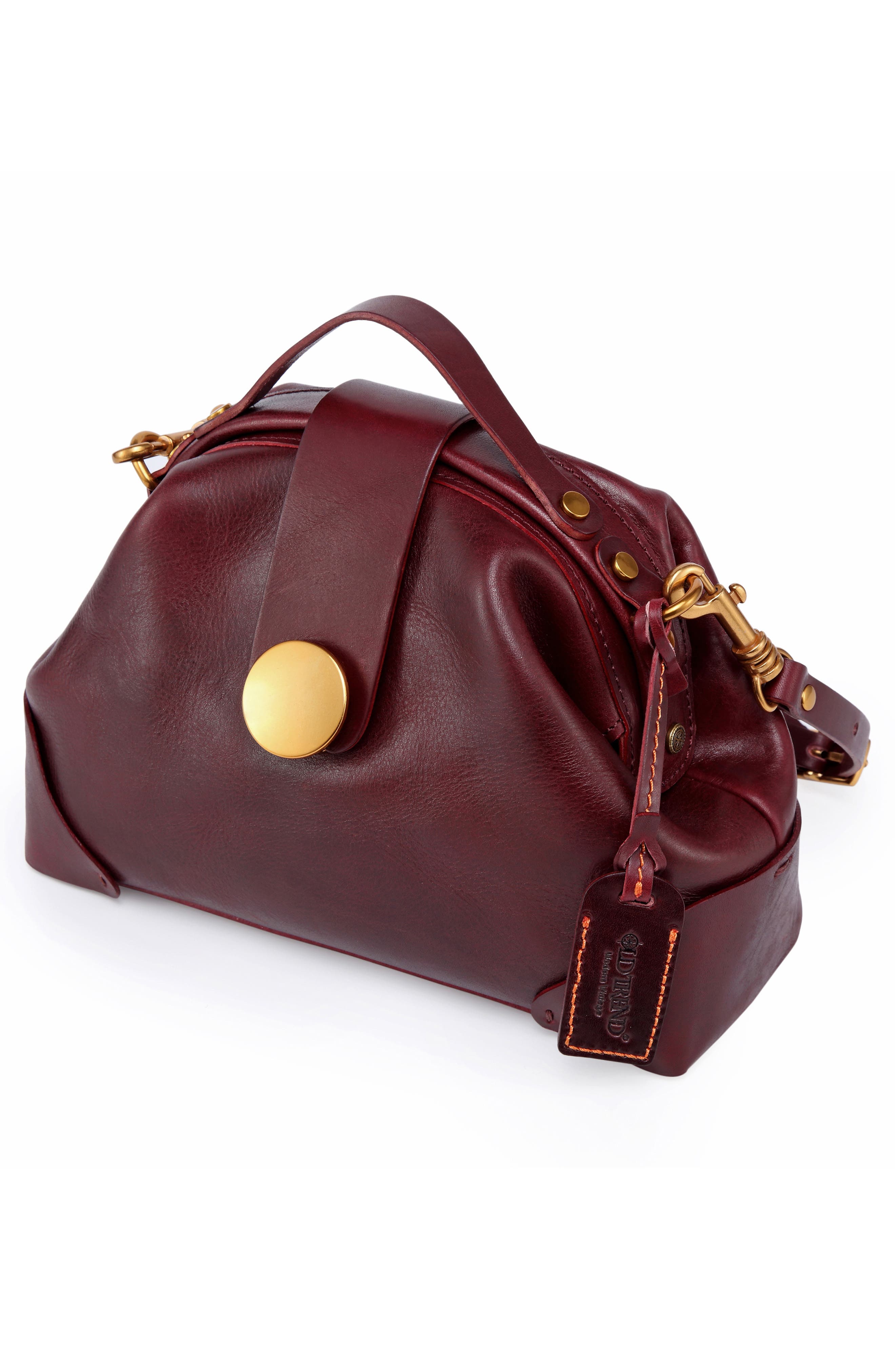 Soul Leather Crossbody Bag, Alternate, color, BURGUNDY
