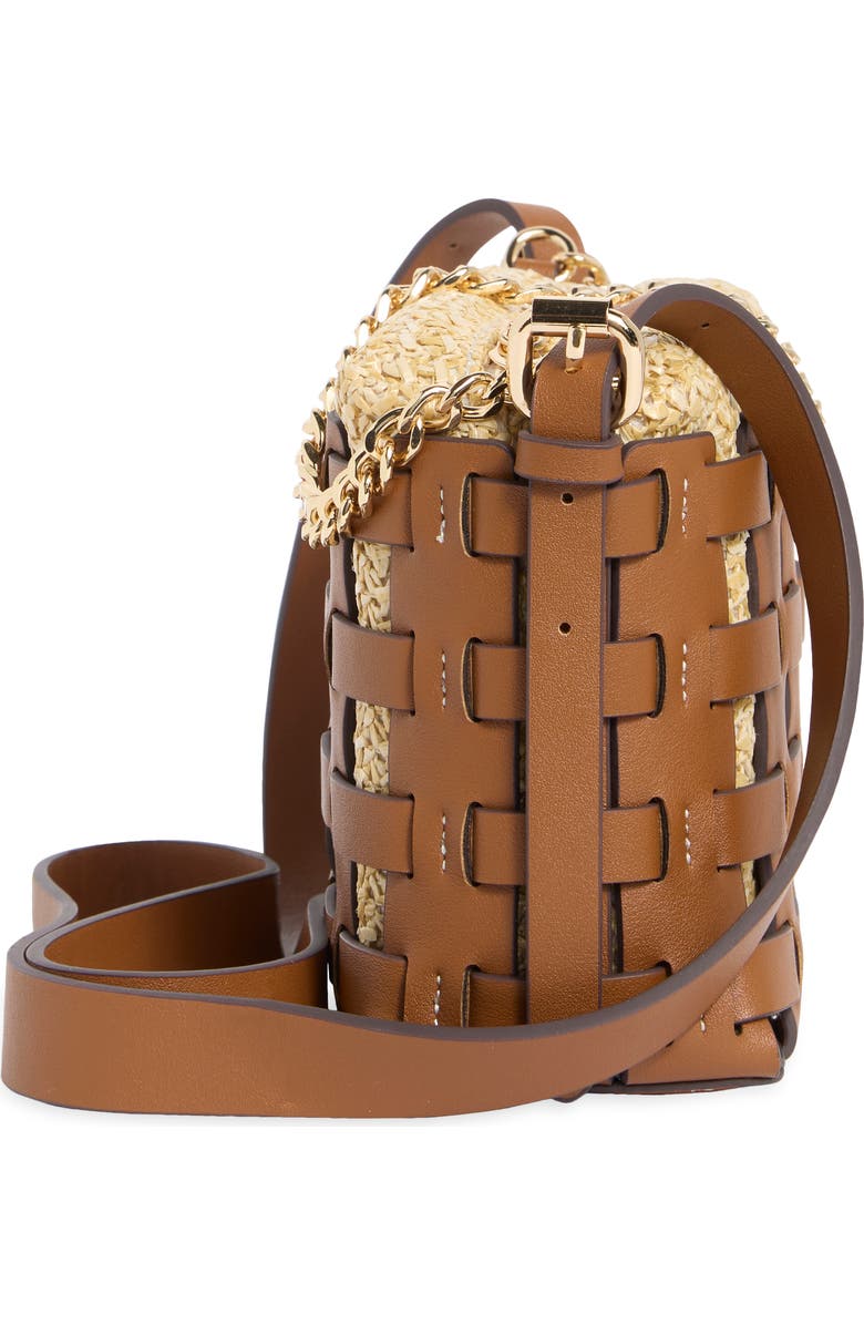 Dolce Vita Cassis Faux Leather Crossbody Bag, Alternate, color, Saddle