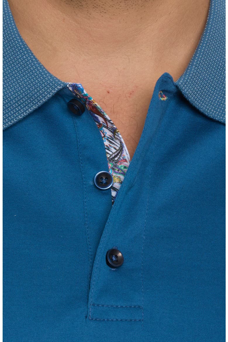Archie 2 Skull Appliqué Polo, Alternate, color, INDIGO