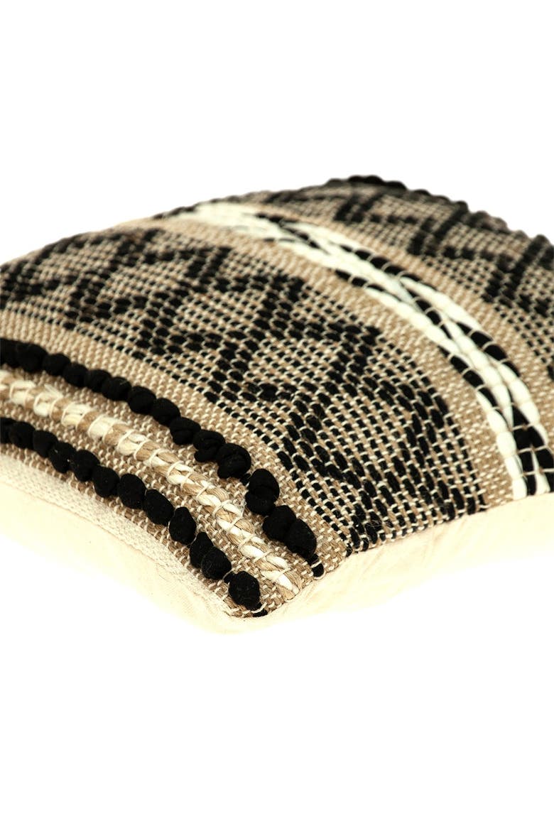 Ezra Transitional Beige Throw Pillow, Alternate, color, BEIGE