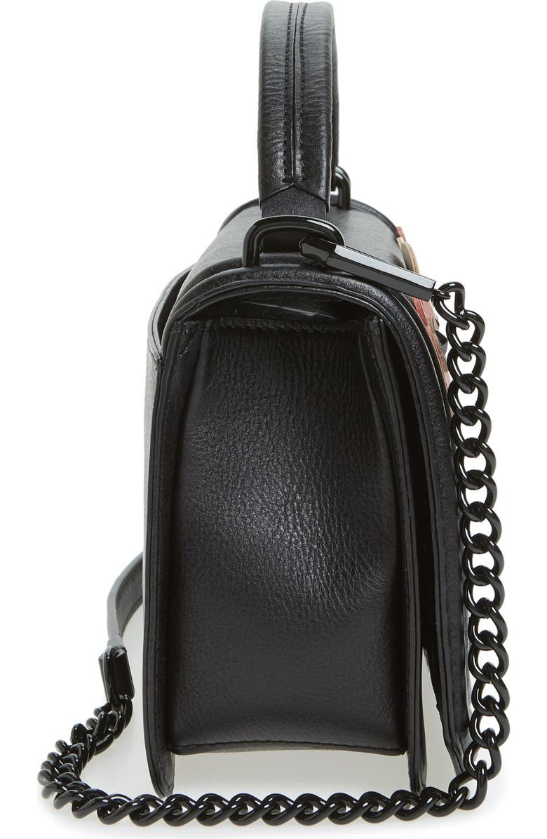 Rebecca Minkoff Love Floral Appliqué Crossbody Bag, Alternate, color,