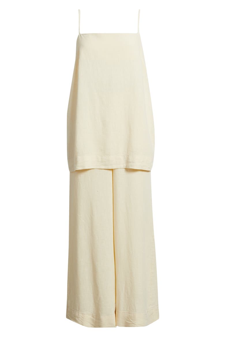 Sightseer Longline Square Neck Top & Wide Leg Pants Set, Alternate, color, TEA COOKIE