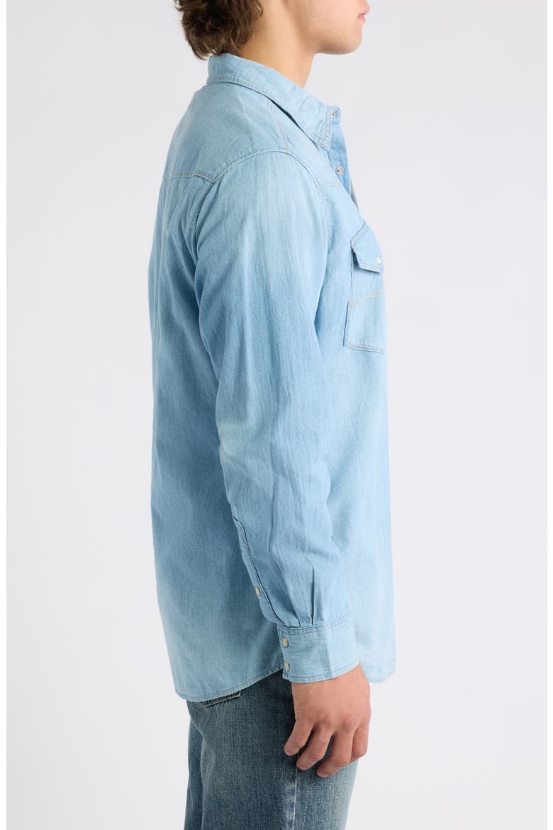 Classic Cowboy Long Sleeve Denim Shirt, Alternate, color, BRODY