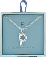 Leith Lowercase Initial Bubble Pendant Necklace