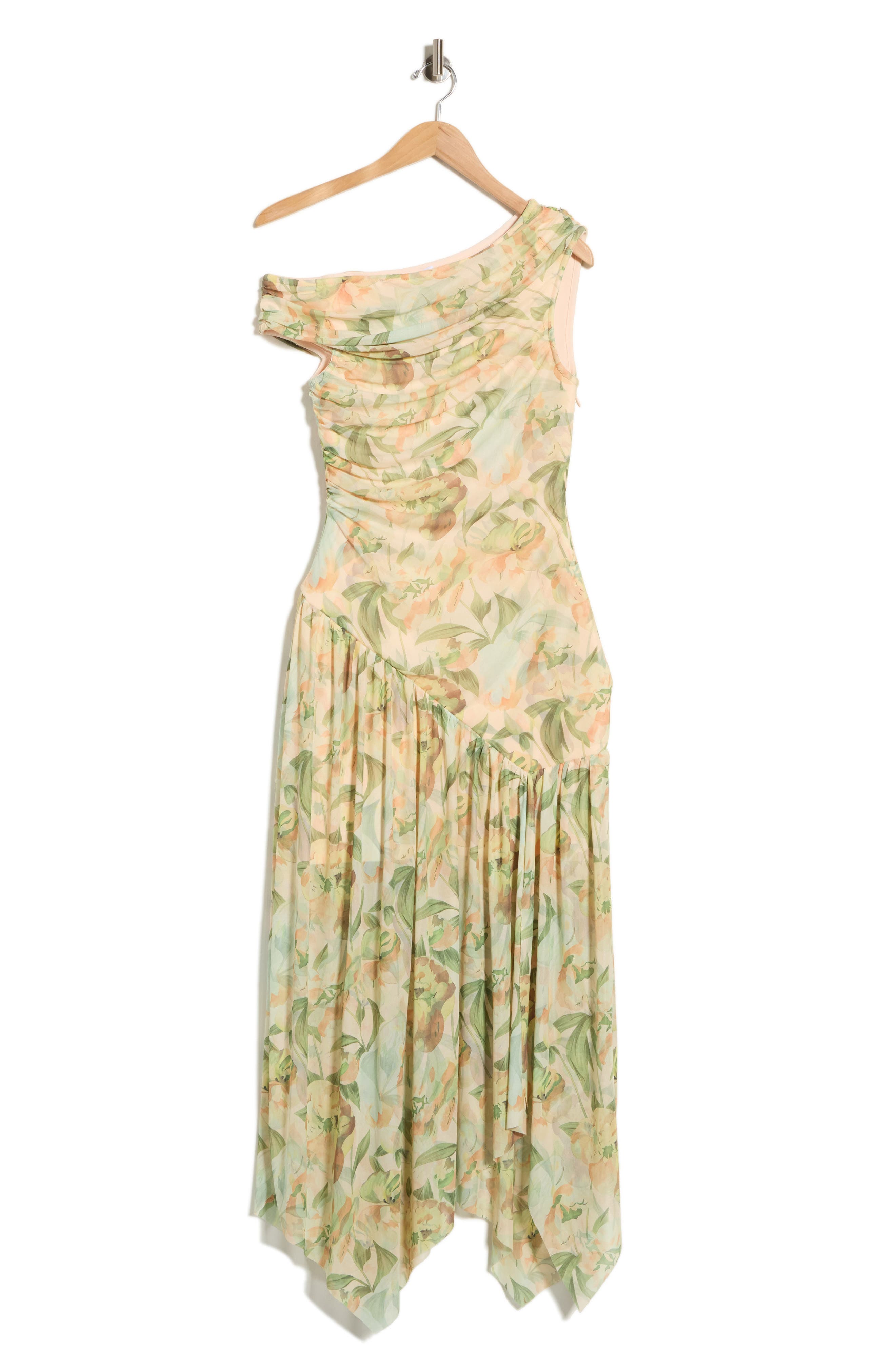 Thalia One Shoulder Midi Dress