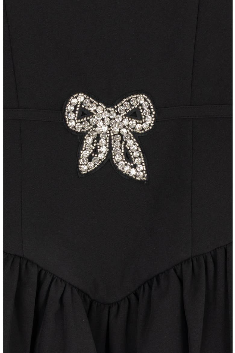 Kids' Scuba Skater Dress, Alternate, color, BLACK