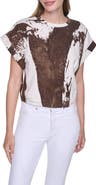 DKNY Dolman Sleeve Pleated Crop Top