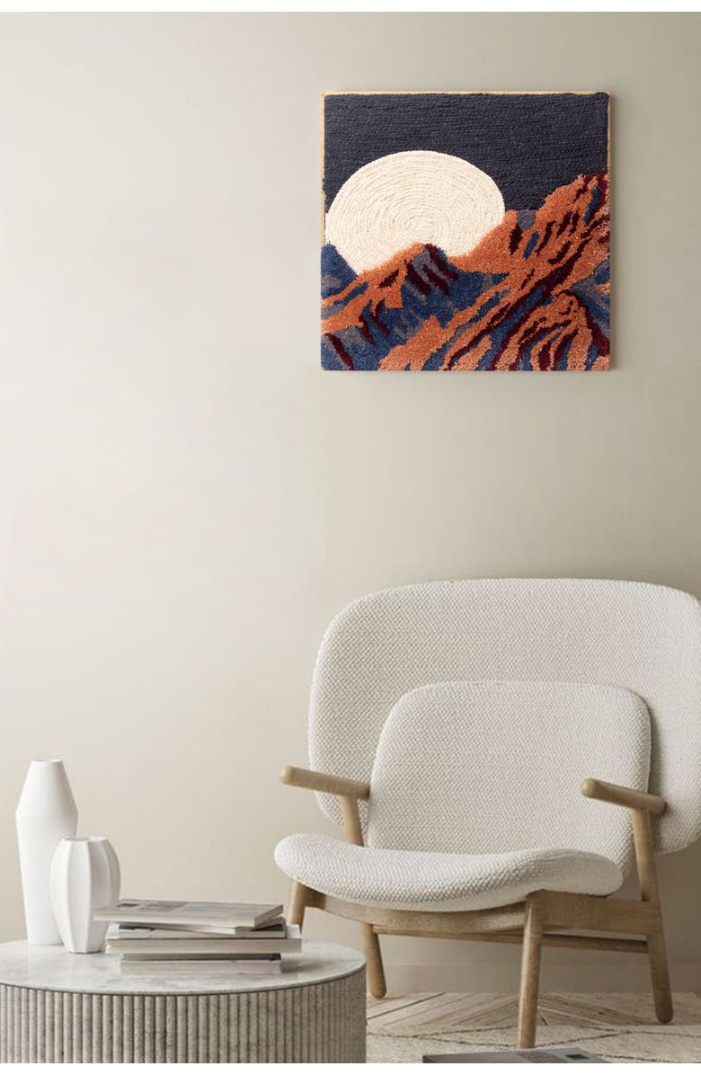 GAURI KOHLI Mirza Tufted Wall Art 18"x18", Alternate, color, Multicolored