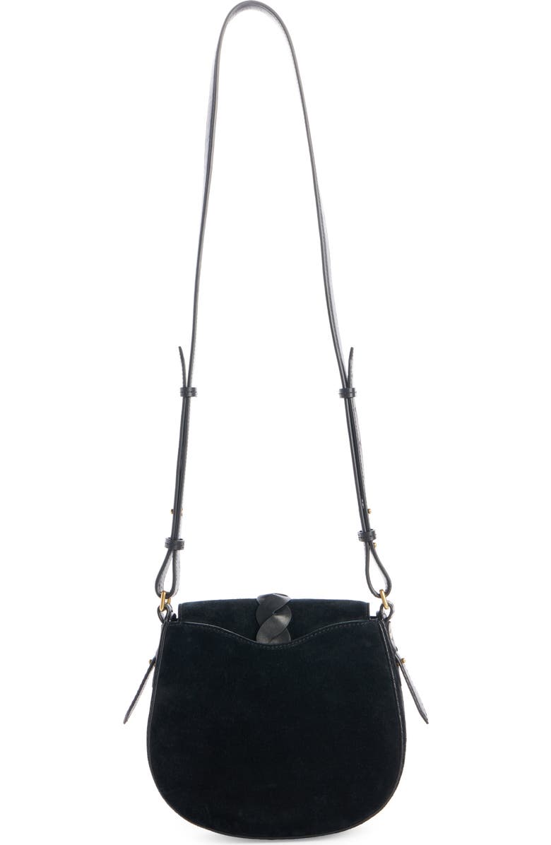 Isabel Marant Small Altay Suede Shoulder Bag, Alternate, color, Black