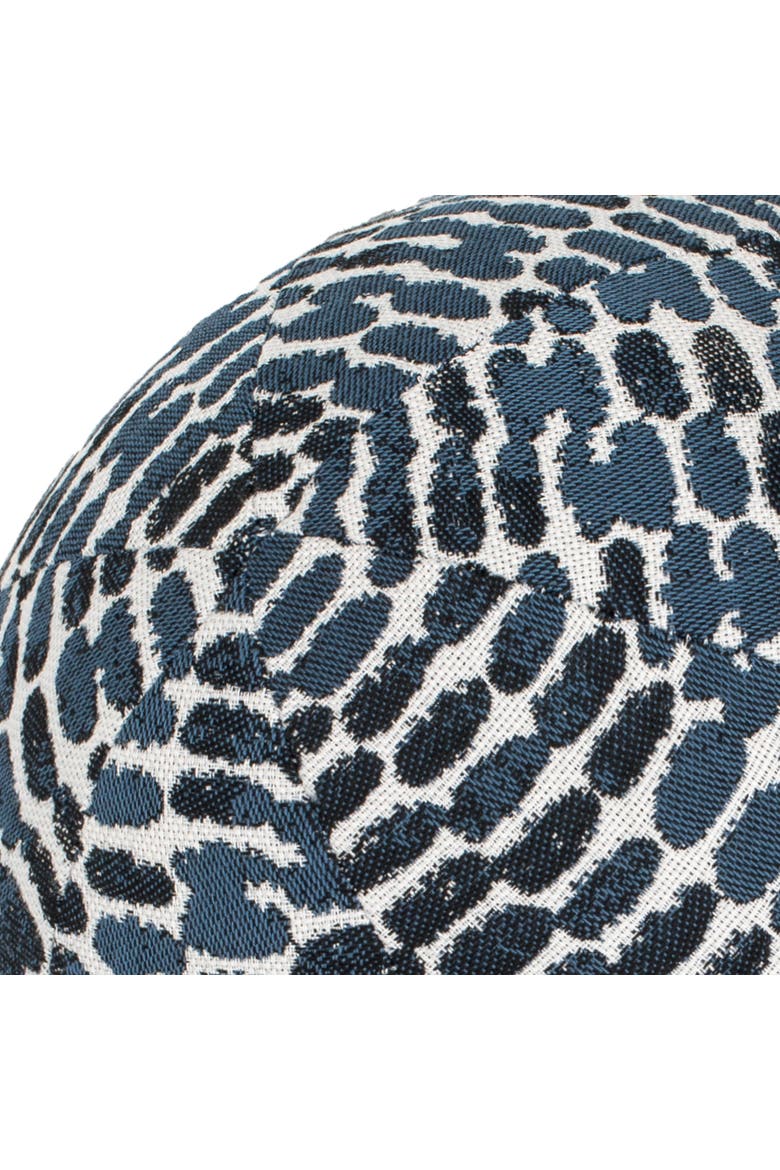 Thumbprint Indoor & Outdoor Woven Accent Orb Pillow, Alternate, color, Aruba