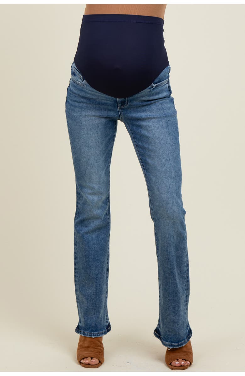 PinkBlush Classic Bootcut Maternity Jeans, Alternate, color, Navy Blue