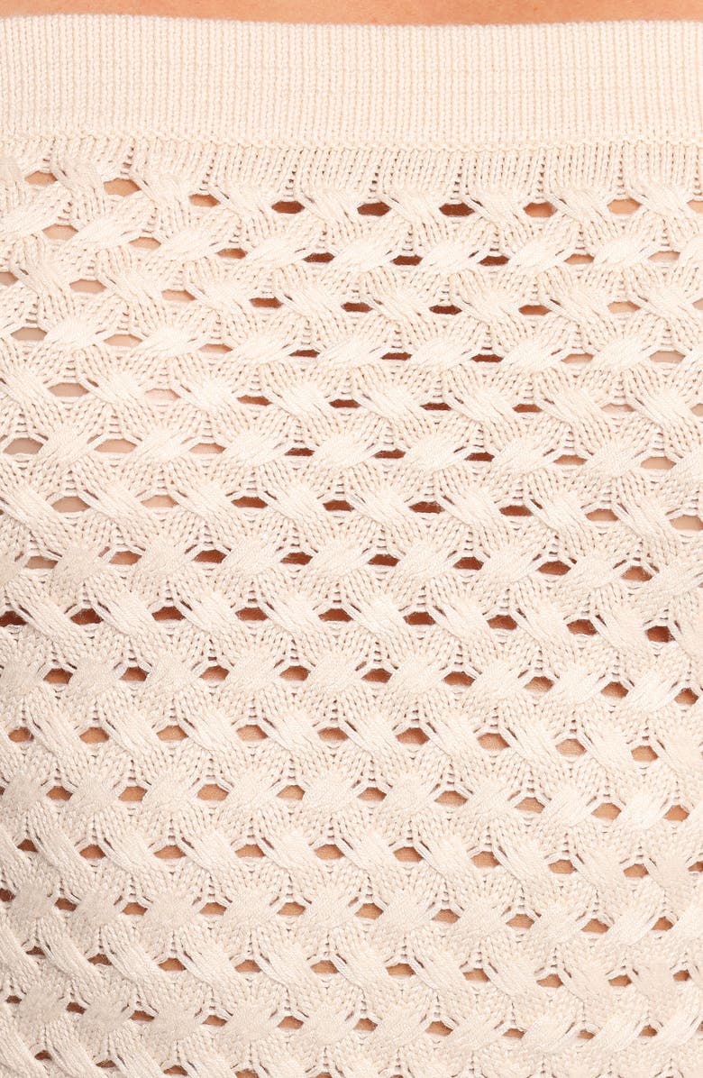 Petal & Pup Fonte Open Stitch Tube Top Sweater, Alternate, color, 