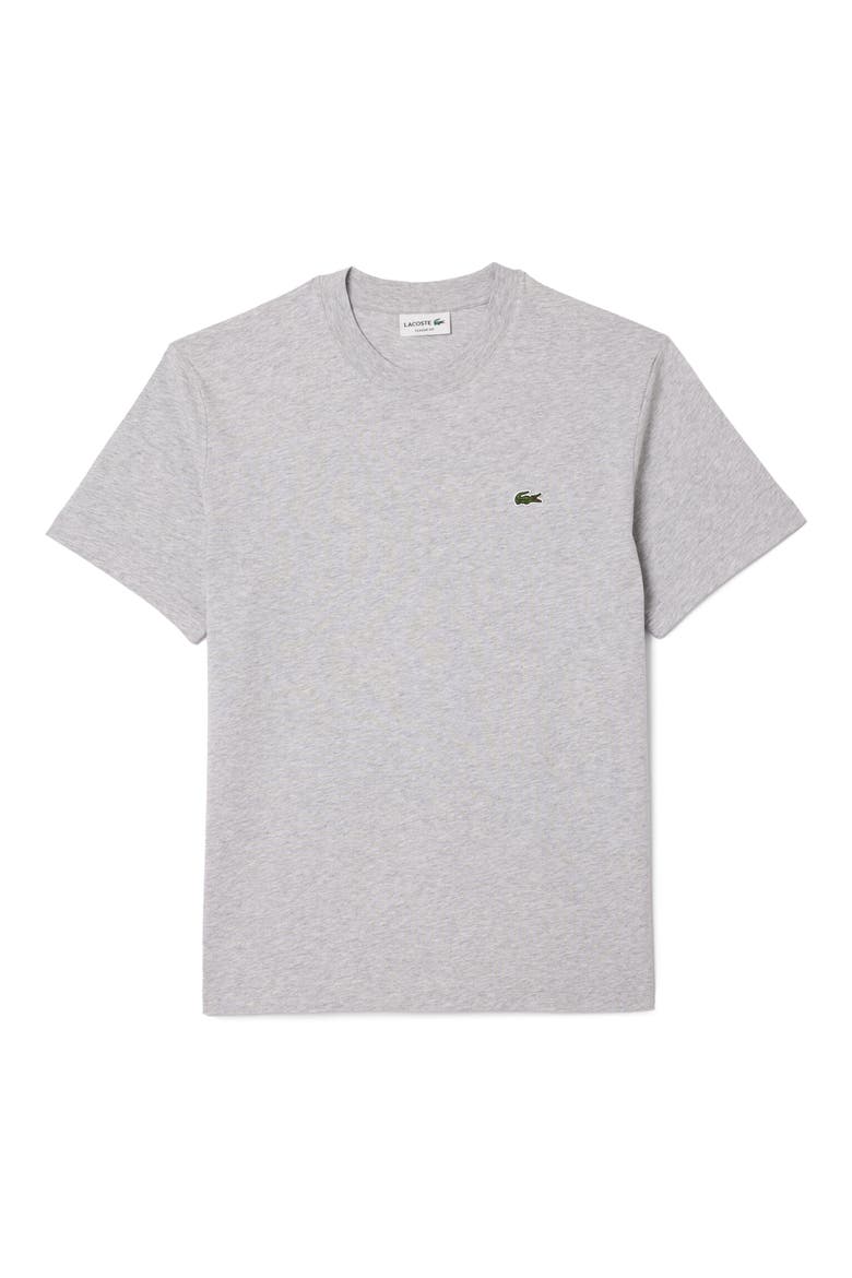 Cotton Crewneck T-Shirt, Alternate, color, SILVER CHINE