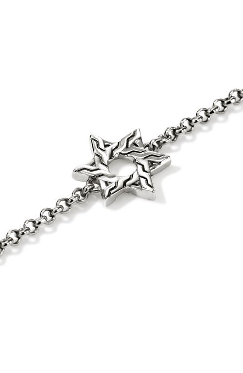 John Hardy Jh Essentials Star Of David Bracelet In Metallic