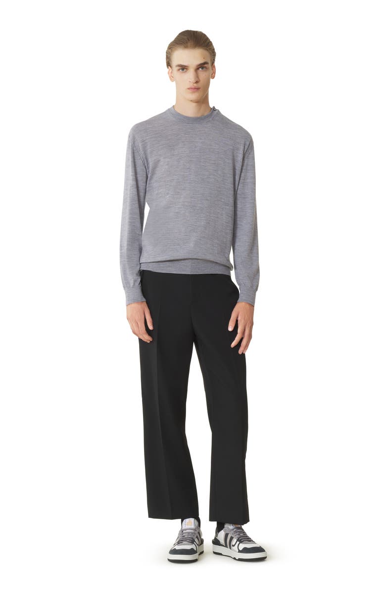 Lanvin Black Merino Wool Sweater, Main, color, Light Grey