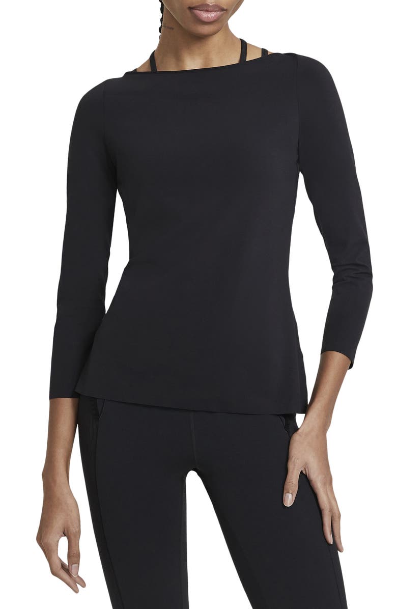 Nike Yoga Luxe Long Sleeve Top, Main, color, 